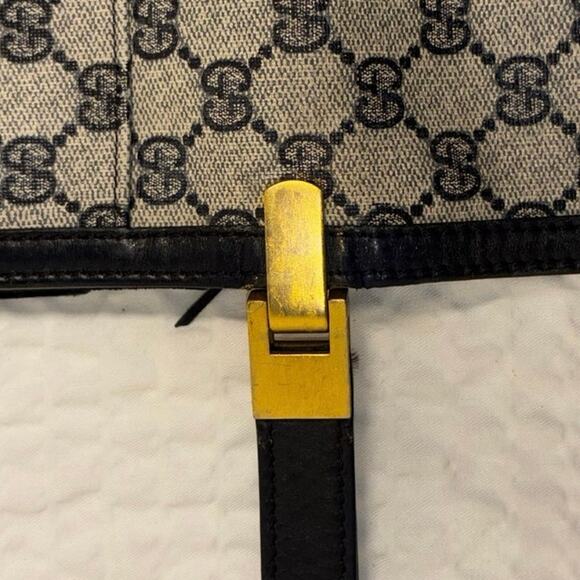 Gucci Navy Canvas/leather Clutch - Picture 9 of 9